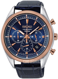 Seiko Niebieski/Skóra Ø42 mm SSB160P1