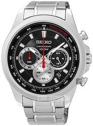 Seiko Czarny/Stal Ø45 mm SSB241P1