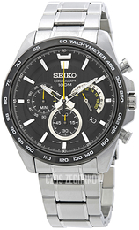 Seiko Czarny/Stal Ø44 mm SSB303P1