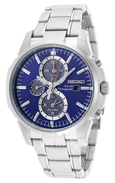 Seiko Chronograph Niebieski/Stal Ø42 mm SSC085P1