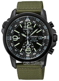 Seiko Czarny/Tkanina Ø42 mm SSC137P1