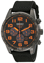 Seiko Czarny/Tkanina Ø45 mm SSC233