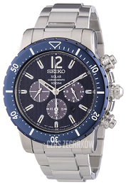 Seiko Chronograph Niebieski/Stal Ø45 mm SSC247P1