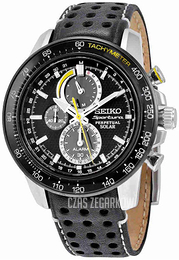 Seiko Sportura Czarny/Skóra Ø45 mm SSC361P1
