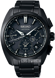 Seiko Astron Czarny/Stal Ø42.7 mm SSH069J1