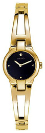 Seiko Dress Ladies Czarny/Stal w odcieniu złota Ø20 mm SUJ706