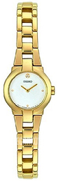 Seiko Dress Ladies Biały/Stal w odcieniu złota Ø20 mm SUJA78