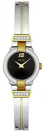 Seiko Dress Ladies Czarny/Stal w odcieniu złota Ø21 mm SUJD36