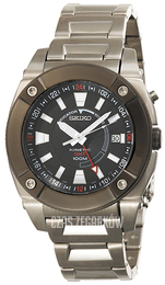 Seiko Czarny/Stal Ø44 mm SUN005