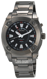 Seiko Kinetic Czarny/Stal Ø44 mm SUN007