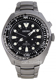 Seiko Czarny/Stal Ø47.5 mm SUN019