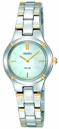 Seiko Dress Ladies Srebrny/Stal w odcieniu złota Ø25 mm SUP066