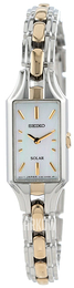 Seiko Dress Ladies Biały/Stal w odcieniu złota SUP164