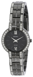 Seiko Dress Ladies Czarny/Stal Ø26 mm SUP201