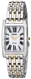 Seiko Dress Ladies Biały/Stal w odcieniu złota SUP268