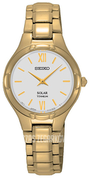 Seiko Solar Biały/Tytan Ø27 mm SUP282P1