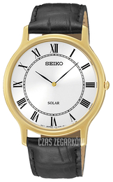 Seiko Solar Srebrny/Skóra Ø38 mm SUP878P1