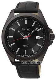 Seiko Dress Czarny/Skóra Ø45 mm SUR071