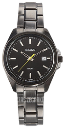 Seiko Dress Czarny/Stal Ø42 mm SUR073