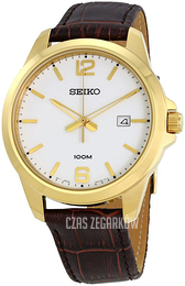 Seiko Biały/Skóra Ø43 mm SUR252P1