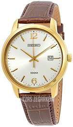 Seiko Classic Srebrny/Skóra Ø41 mm SUR266P1