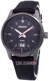 Seiko Czarny/Skóra Ø41 mm SUR271P1