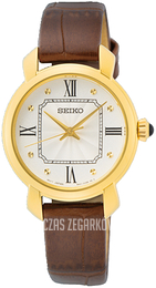 Seiko Classic Biały/Skóra Ø29 mm SUR500P1