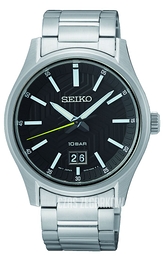 Seiko Classic Czarny/Stal Ø39 mm SUR535P1