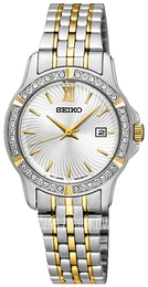 Seiko Dress Ladies Srebrny/Stal w odcieniu złota Ø27 mm SUR732P1