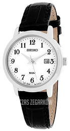 Seiko Dress Ladies Biały/Skóra Ø29 mm SUR823