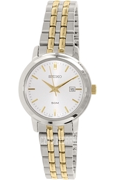 Seiko Dress Ladies Biały/Stal w odcieniu złota Ø28 mm SUR825