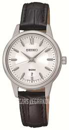 Seiko Biały/Skóra Ø28.5 mm SUR891P1