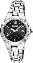 Seiko Czarny/Stal Ø27 mm SUT067P9