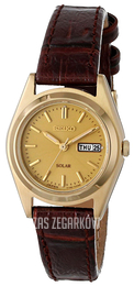 Seiko Dress Ladies Żółte złoto/Skóra Ø25 mm SUT120