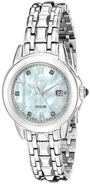 Seiko Solar Biały/Stal Ø27 mm SUT243P9