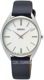 Seiko Classic Biały/Skóra Ø32 mm SWR079P1