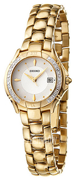 Seiko Dress Ladies Szampański/Stal w odcieniu złota Ø28 mm SXDB10
