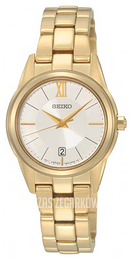Seiko Dress Ladies Srebrny/Stal w odcieniu złota Ø27 mm SXDC82