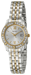 Seiko Dress Ladies Srebrny/Stal w odcieniu złota Ø26 mm SXDE50