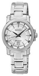 Seiko Premier Srebrny/Stal Ø28 mm SXDF41P1