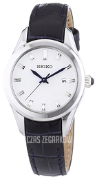 Seiko Dress Ladies Biały/Skóra Ø29 mm SXDF69P1