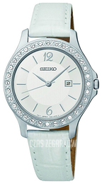 Seiko Dress Ladies Srebrny/Skóra Ø31 mm SXDF83P1