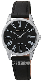Seiko Dress Ladies Czarny/Skóra Ø29 mm SXDG31P1