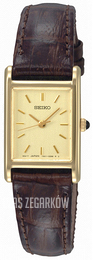 Seiko Dress Żółte złoto/Skóra SXGN54P1