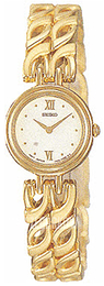 Seiko Biały/Pozlacana SXJS60