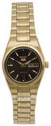 Seiko 5 Czarny/Stal w odcieniu złota Ø23 mm SYM614K