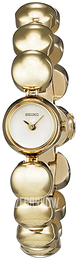Seiko Dress Ladies Biały/Stal w odcieniu złota Ø18 mm SZY544P1