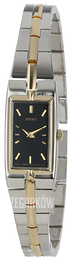Seiko Dress Ladies Czarny/Stal w odcieniu złota SZZC42