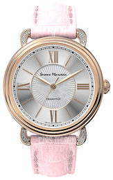 Serene Marceau Diamond Place de la Concorde Srebrny/Skóra Ø34 mm S004.13
