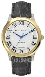 Serene Marceau Diamond Pont des Arts Srebrny/Skóra Ø32 mm S009.06